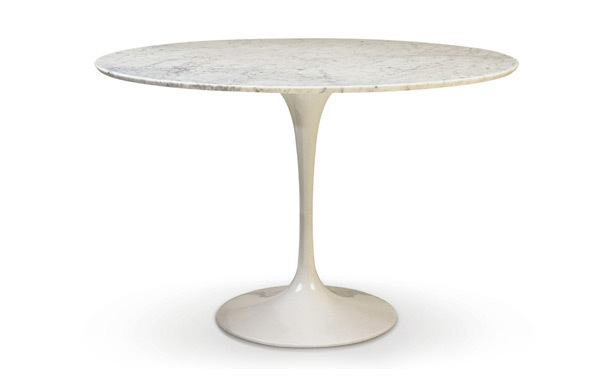 Photograph of Marble Tulip Table - Round